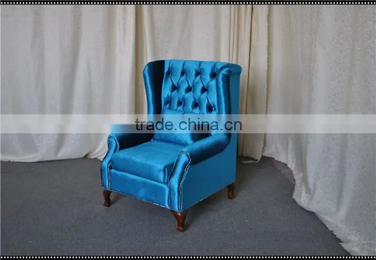 Hotel single sofa chair/armchair with ottoman with stool