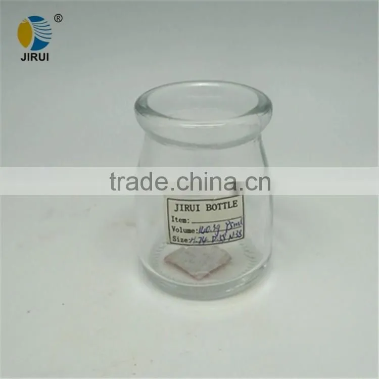 100ML glass pudding jar with high quality