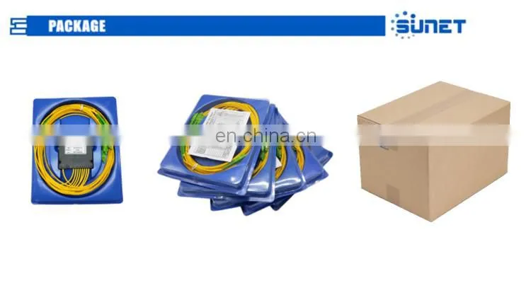 1x8 PLC Fiber Optic Splitter In ABS Box PLC Splitters