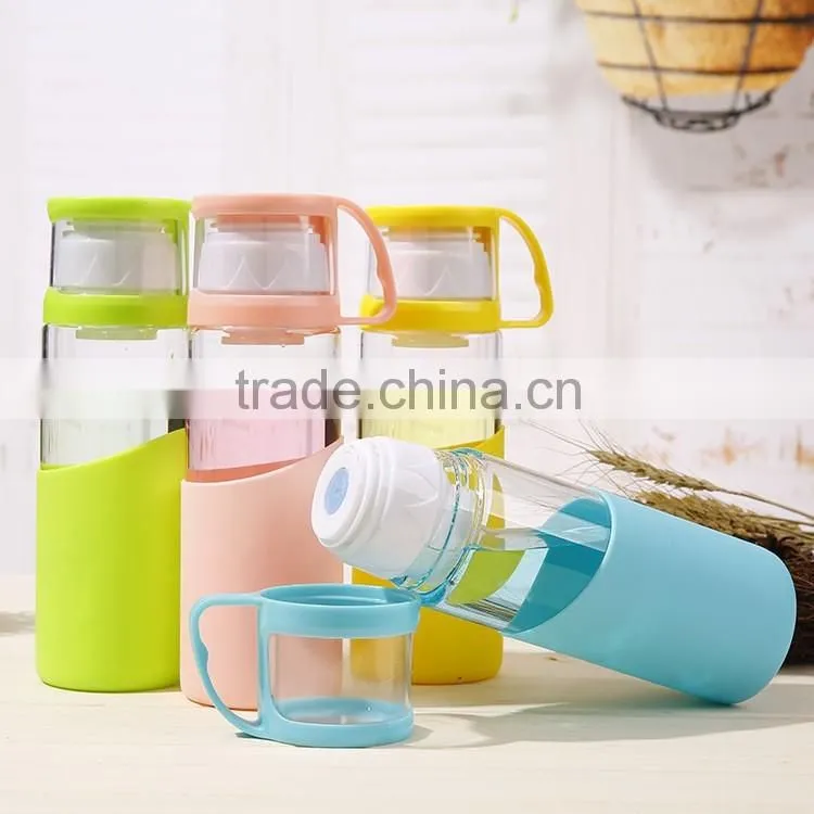 2016 New style glass water bottle