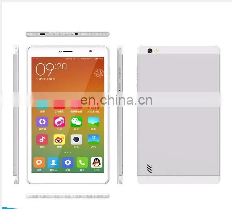 MTK8168 quad core processor wifi 3g dongle tablet pc 8" with reset jack MIC speaker