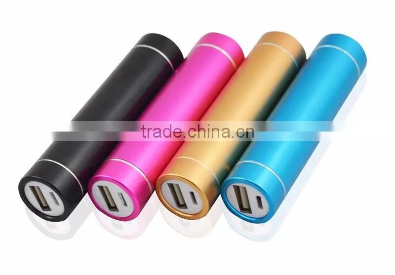 Custom Cheapest power bank 2600mah Aluminimum