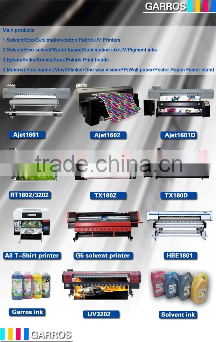 Garros High Speed Larger Format Solvent Printer With Konica Print Head