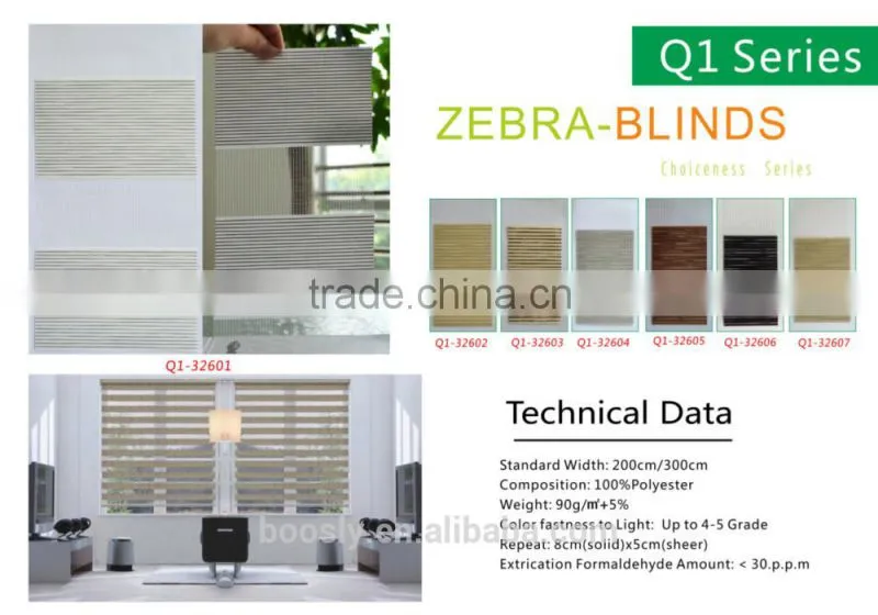 Window Covering Electric Zebra Blind/Double Layer Blind