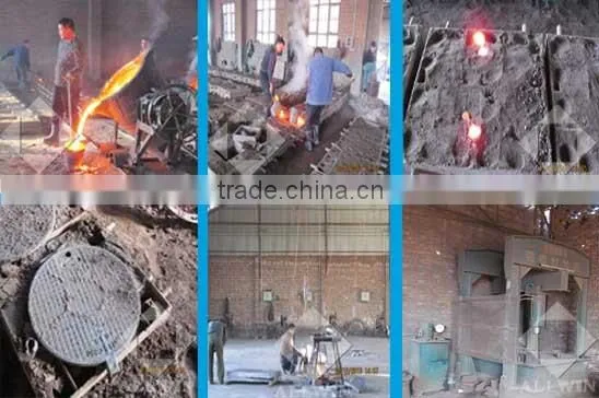 ductile iron monitor well manhole with skirt