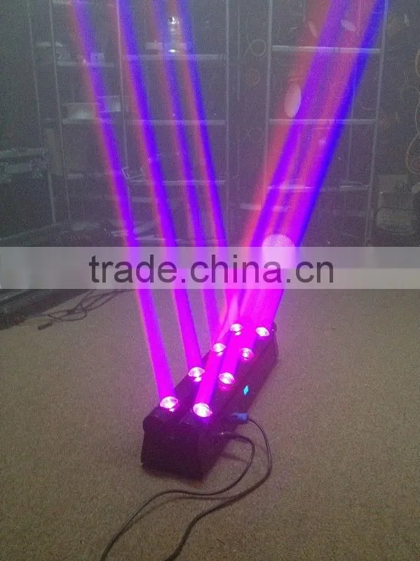 Led moving head spider light RGBW narrow beam smooth linear dimming