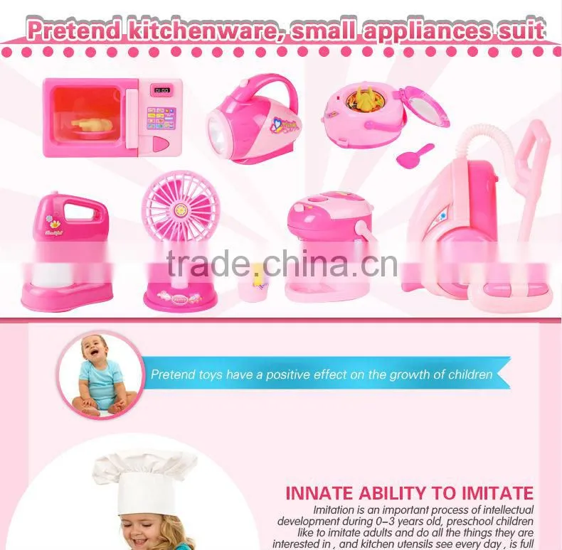 China Manufacturer kids play house Kitchen toy mini appliances toys kids plastic mini vacuum cleaner toy