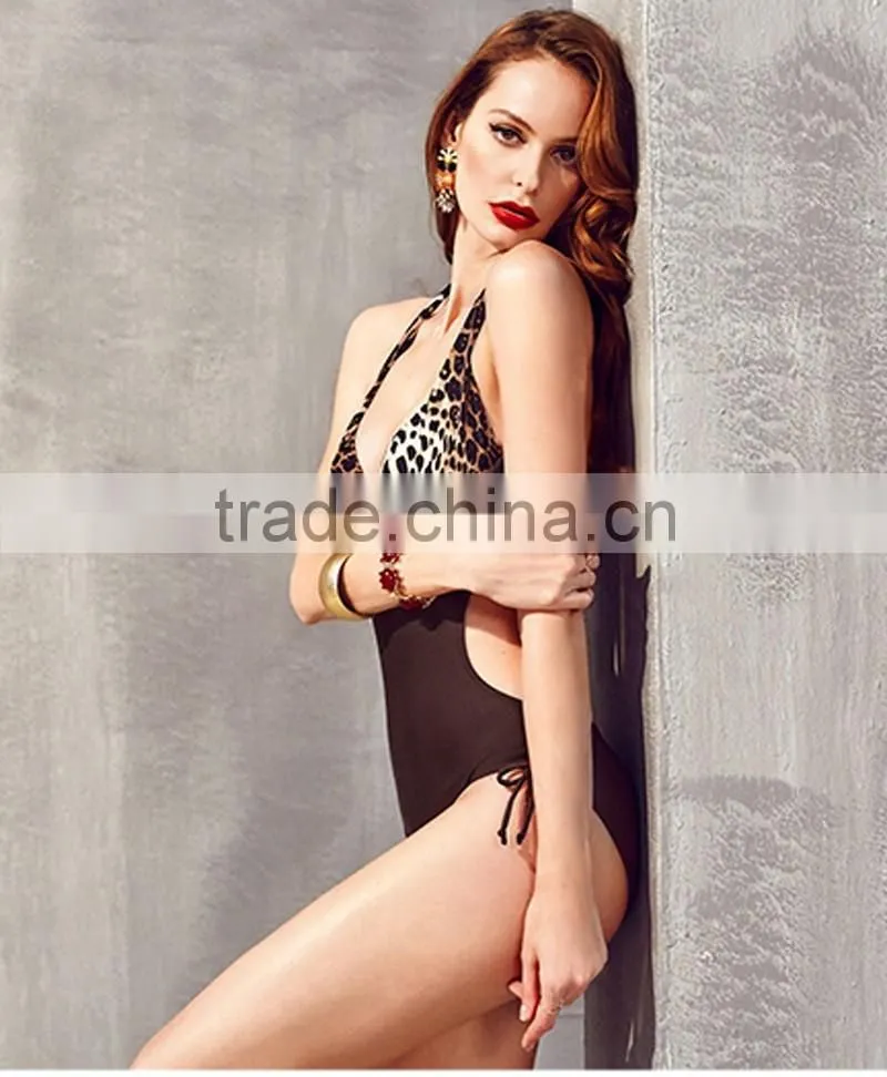 Most sexy Leopard Print women bikini, High quality fashion Sexy girls design Swimsuit, Lady Thong c string beachwear