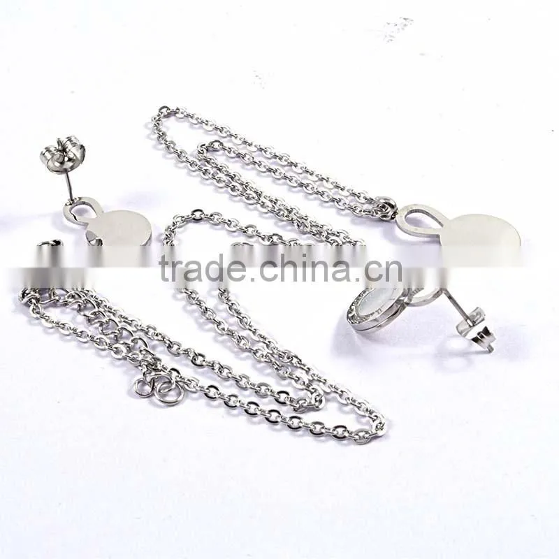 2016 summer series fashion bridal jewelry set,Silver Costume Jewelry, Stainless