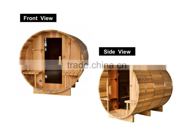Nice wood furniture outdoor steam sauna room