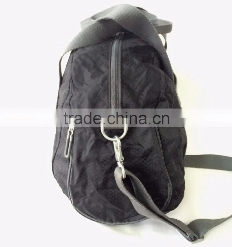 2016 plain folding travel bag lightweight duffel bag for gym