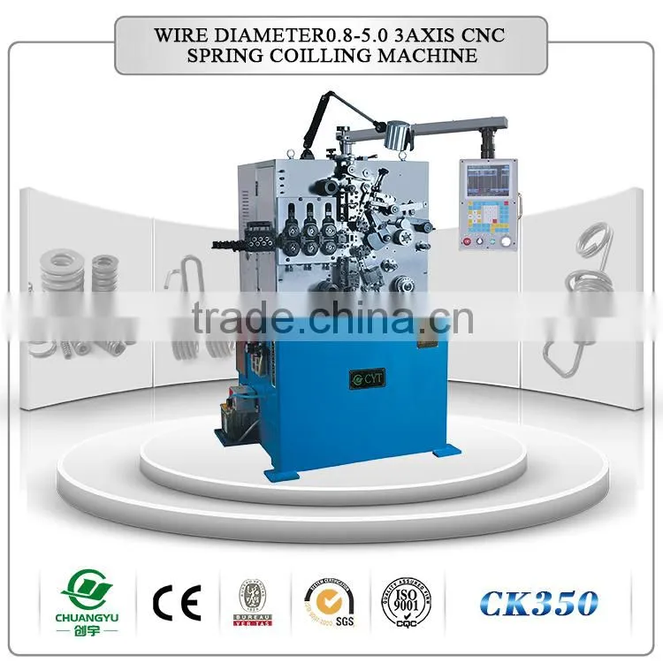 CE certified Multifunction cnc spring coiling machine
