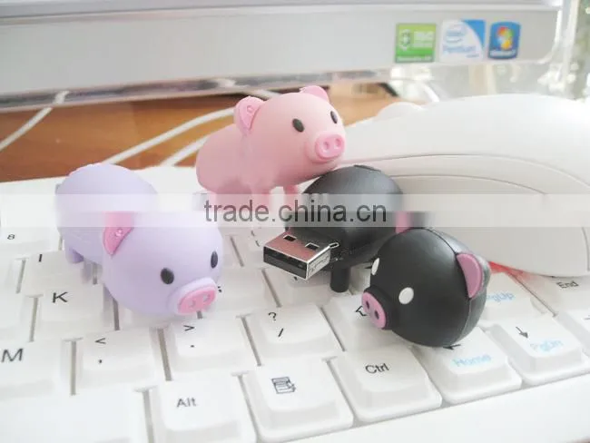 animal shape usb flash drive with little cute pig with high quality