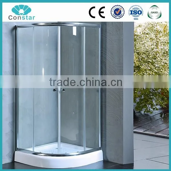 High Quality Stainless Steel Round Free Standing Glass cheap price luxury Shower Enclosure