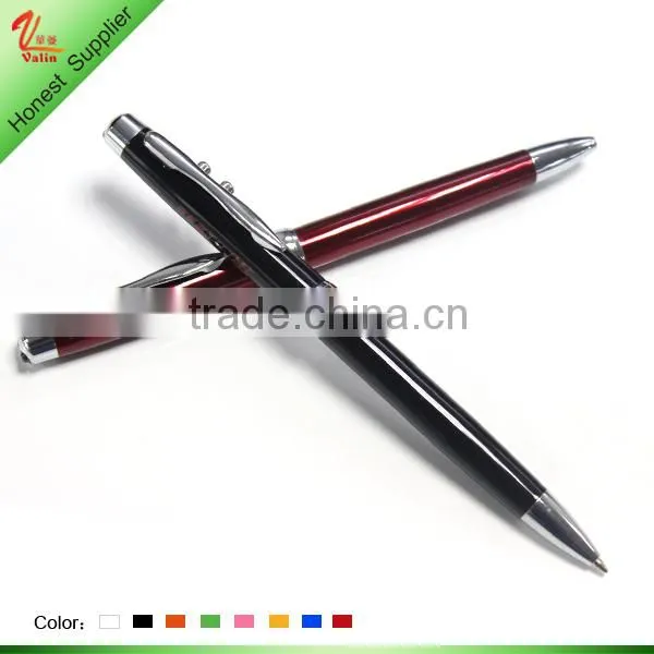 Hot selling fashion design metal ballpoint laser pen