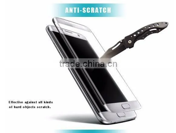 For 2016 most popular phone models new premium ultra -thin tempered glass film screen protector for samsung galaxy S7 edge
