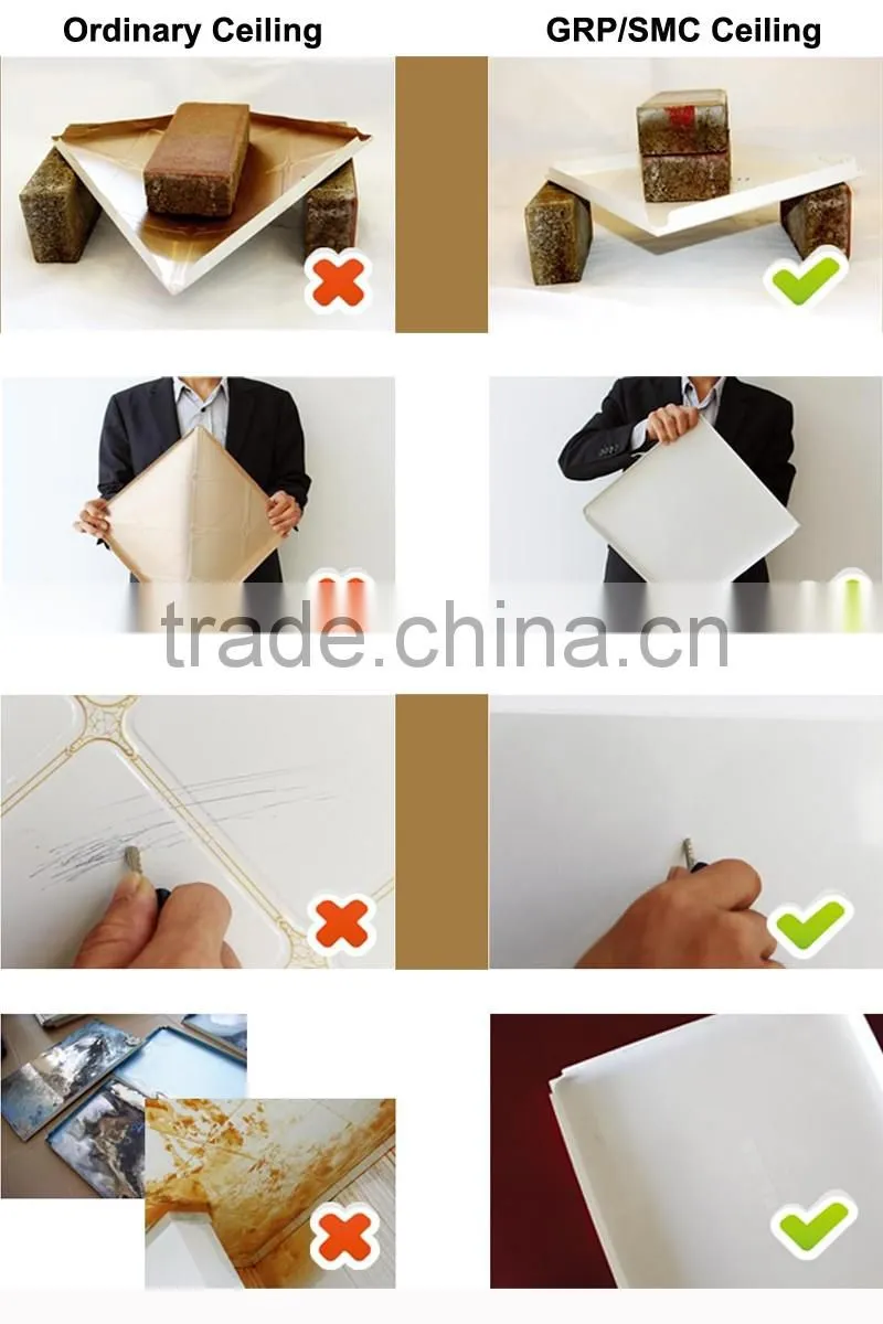 Low Deformation SMC Compound Decorative Ceilings
