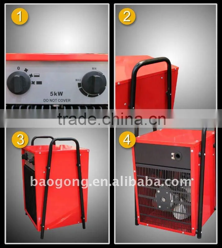 5kw industrial fan heaters heat fan