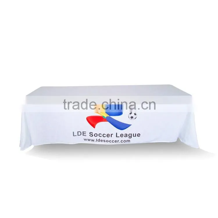 100% ployester custom made printed meeting room table cloths