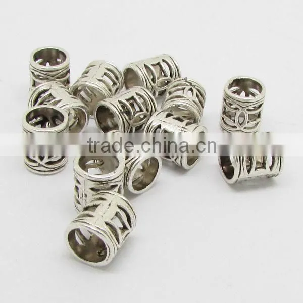 JS1155 Wholesale gold carved tube spacer beads,DIY Jewelry Spacer Beads