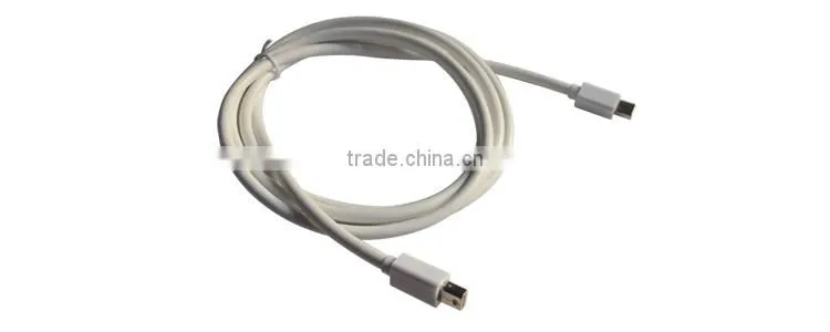 Standard mini dp to mini displayport cable ,male to male mini dp