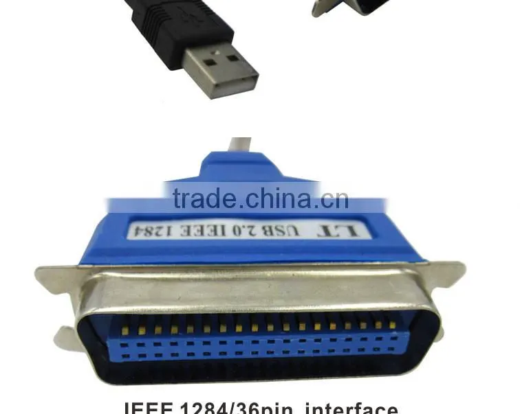 SLT Hot Sale USB to Printer IEEE 1284 Parallel Printer Port 36Pin Cable 1.5M