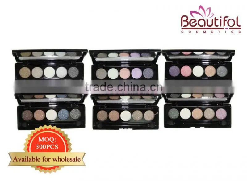Wholesale Makeup palette soft and durable, small MOQ cosmetic, shiny and easily colored private label eyeshadow palette