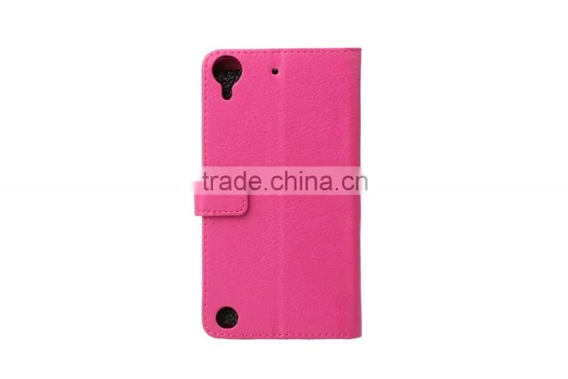 MMT Anti Shock High Quality with Photo Frame PU Leather Flip Case with Card Slot for HTC 530 MMT Litchi Grain Cover MT-5663