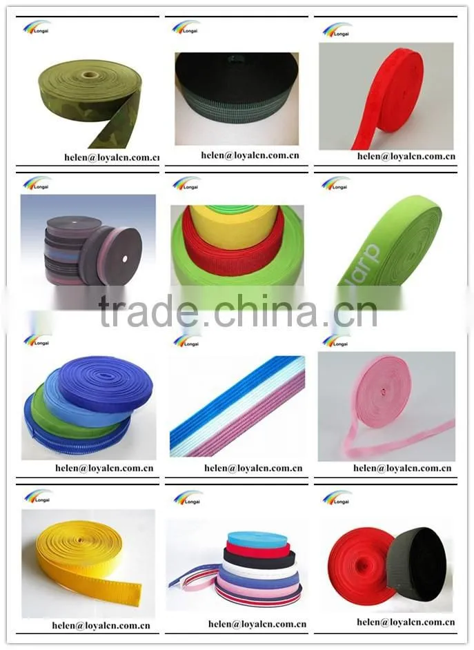 custom wholesale jacquard polyester elastic webbing for garment