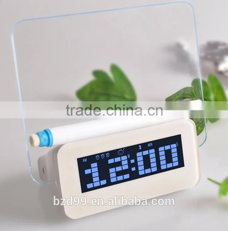 New Design Promotion Multi-functional Music Digital LED Message Board Alarm Clock with Countdown & Countup Functions