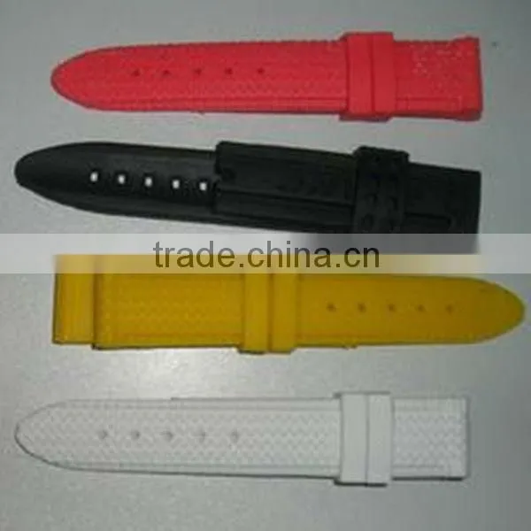 Traditional type silicon rubber watch belt