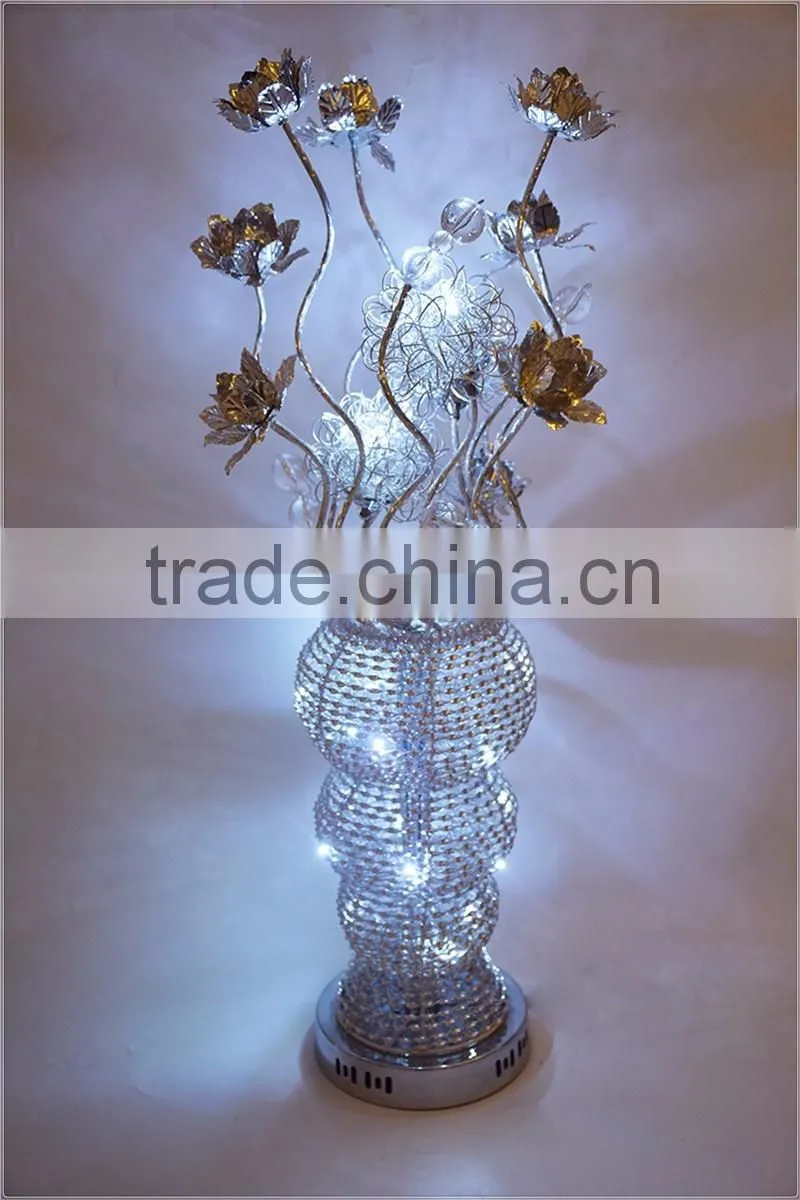 withe led cystal ball indoor decoration aluminum led table lamp wire lamp