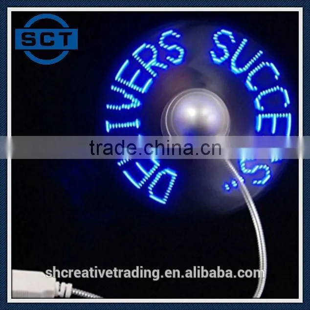 Mini Portable Flexible Desktop Computer Notebook PC Colorful LED Light USB Fan