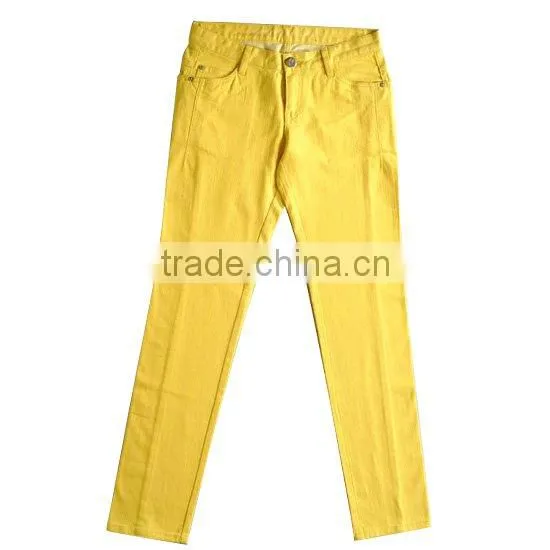 Lady's colour jeans