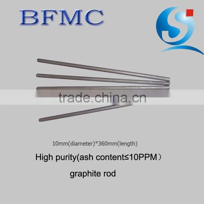 Graphite block and graphite rod