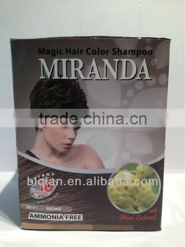 Miranda Noni Extract Hair Color Shampoo / Hair Dye Colour Shampoo/Permanent Hair Dye Color For Women