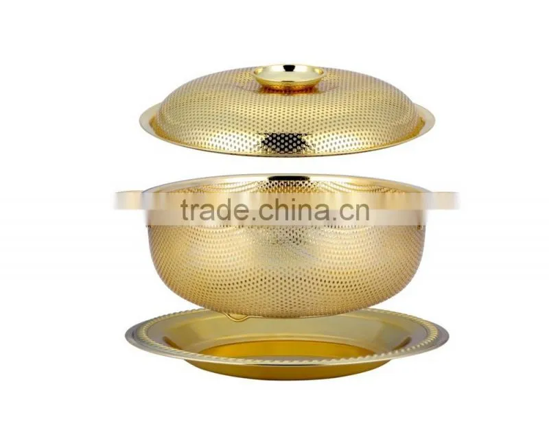 2015 stackable stainless steel woven fruit basket with lid