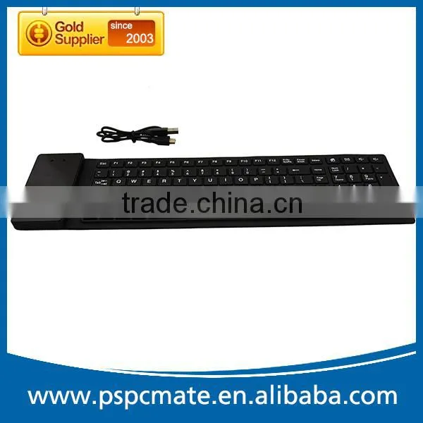 105keys Waterproof Flexible Bluetooth wireless Silicon Keyboard for Desktop/Laptop/Tablet