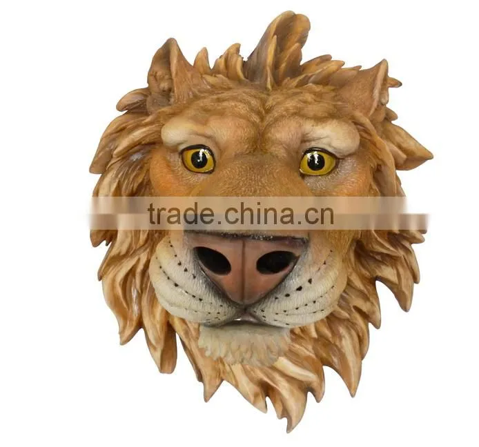 Resin 3d wall art decor animal head wall decoration
