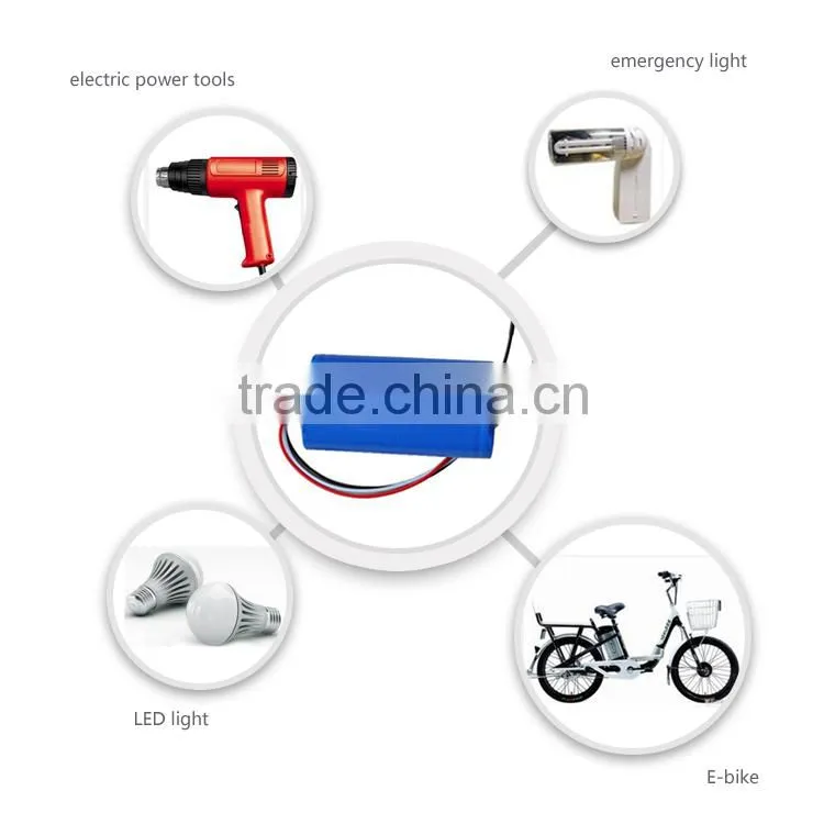 Lithium Rechargeable 3S2P 18650 11.1v 4400mah li-ion battery pack for led light