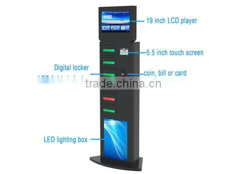RFID operated Cell station, locker emergency mobile phone charging station for restaurant, mobile phone lockers APC-06A