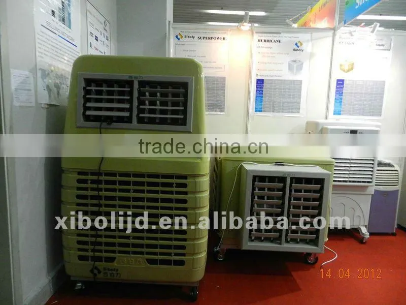 Hot sale newest PP shell big movabale industrial evaporative air cooler with top cover