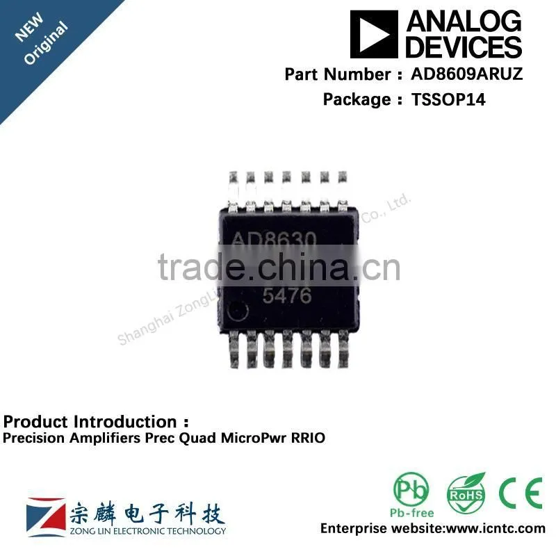 Genuine original AD8609ARUZ TSSOP14 TSSOP14 AD8609 Precision Amplifier