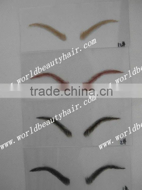 Natural human hair lace eyebrow wig