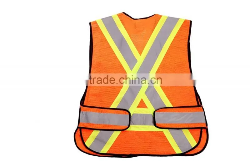 YELLOW high visibility glow in dark Separable Detachable Shoulder waist Vest
