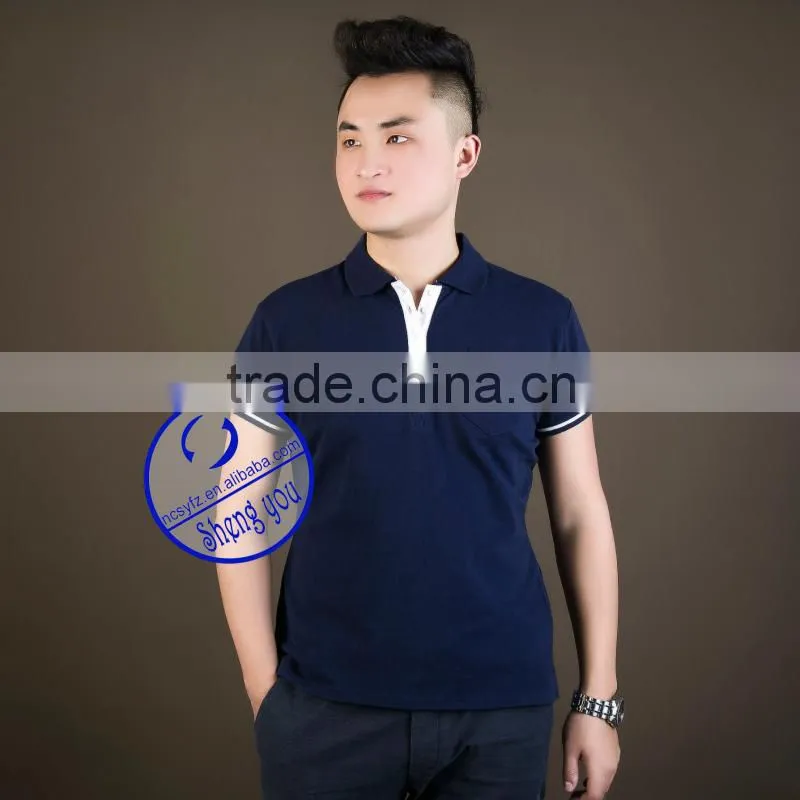 Classic high quality custom men cotton t shirt polo wholesale
