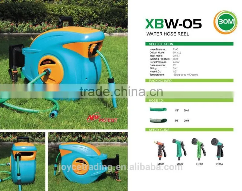 30M retractable water hose reel
