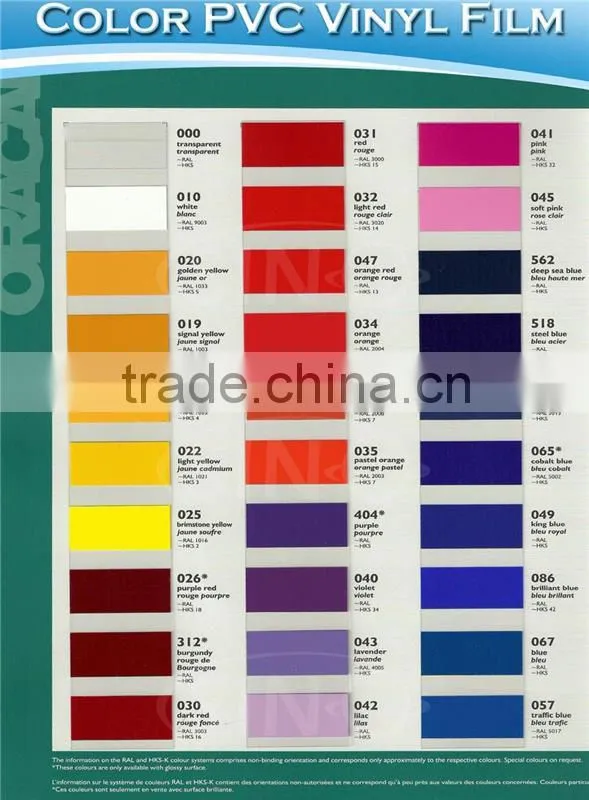 SINO STICKERS 1x50M Germany Product Original Oracal 651 Self Adhesive Color PVC Film