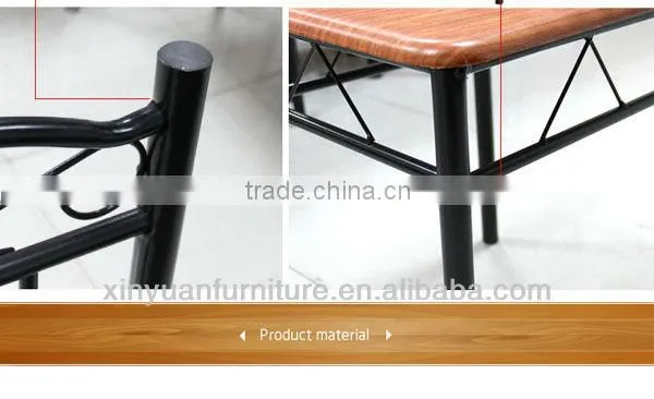 902-2B simple and durable round large wooden dining room table