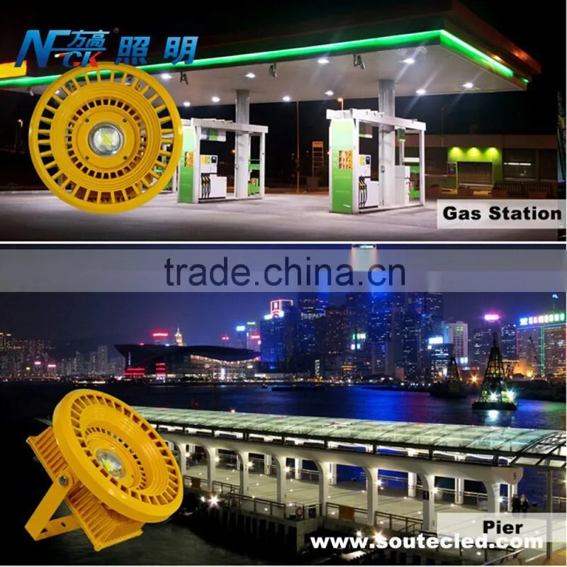 CE ROHS led explosion proof shockproof light led gas station light led